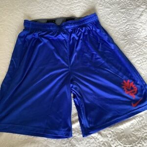 Manny Pacquiao Nike DRI-FIT boxing shorts size XL, blue & red, RARE, VINTAGE